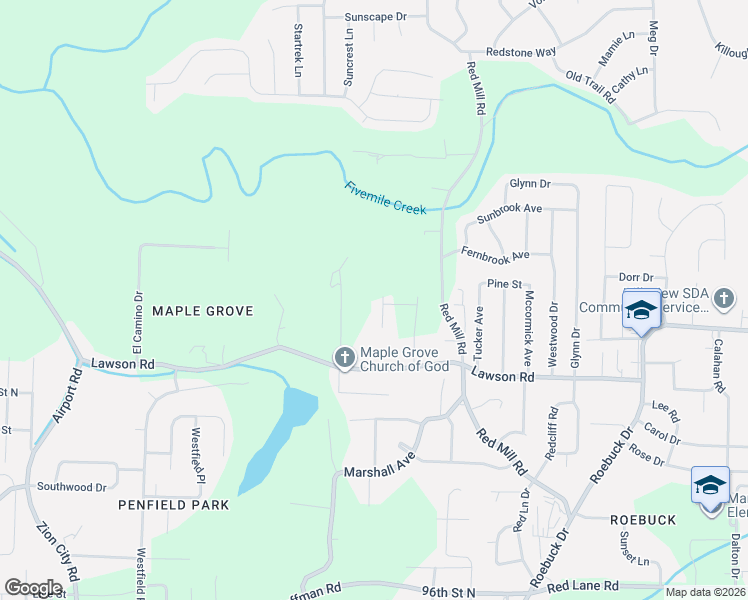 map of restaurants, bars, coffee shops, grocery stores, and more near 1066 Walker Court in Birmingham