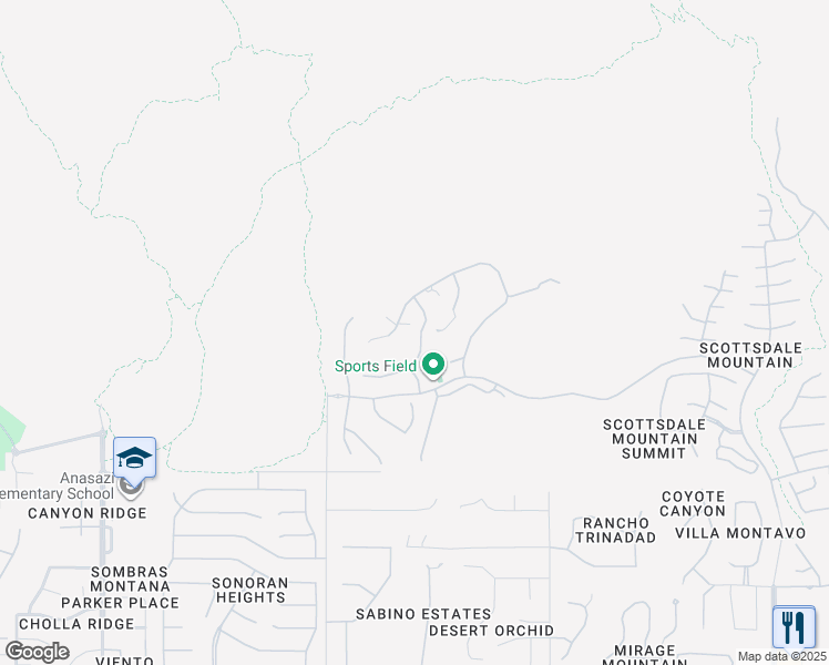 map of restaurants, bars, coffee shops, grocery stores, and more near 12943 East Corrine Drive in Scottsdale