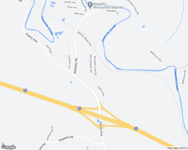 map of restaurants, bars, coffee shops, grocery stores, and more near 1958 McCutcheon Road in Birmingham