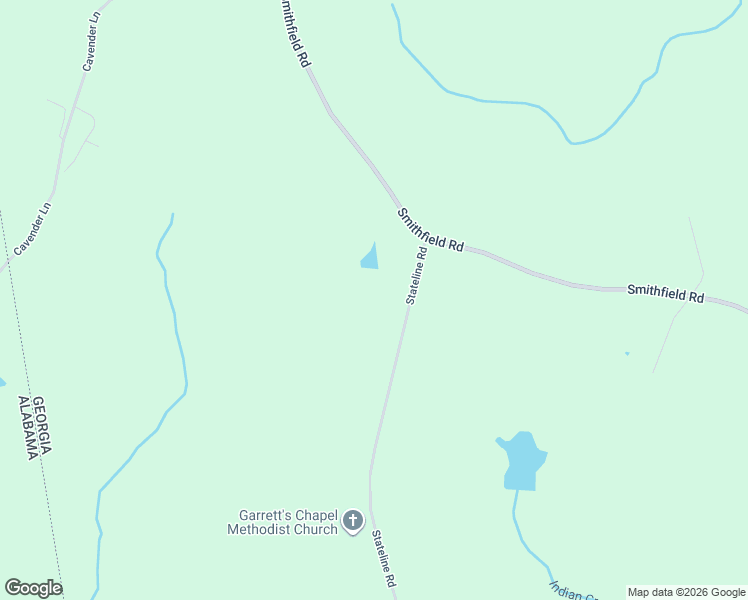 map of restaurants, bars, coffee shops, grocery stores, and more near 5050 Stateline Road in Bowdon