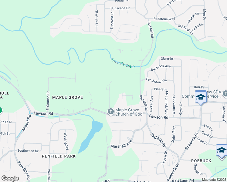 map of restaurants, bars, coffee shops, grocery stores, and more near 1066 Walker Court in Birmingham