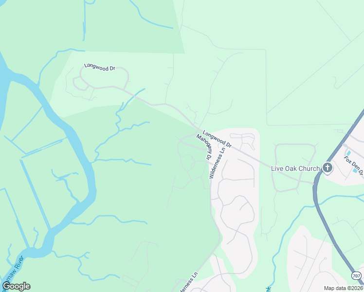 map of restaurants, bars, coffee shops, grocery stores, and more near 345 Black Oak Lane in Murrells Inlet