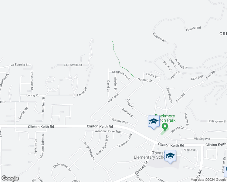 map of restaurants, bars, coffee shops, grocery stores, and more near 35715 Winkler Street in Wildomar