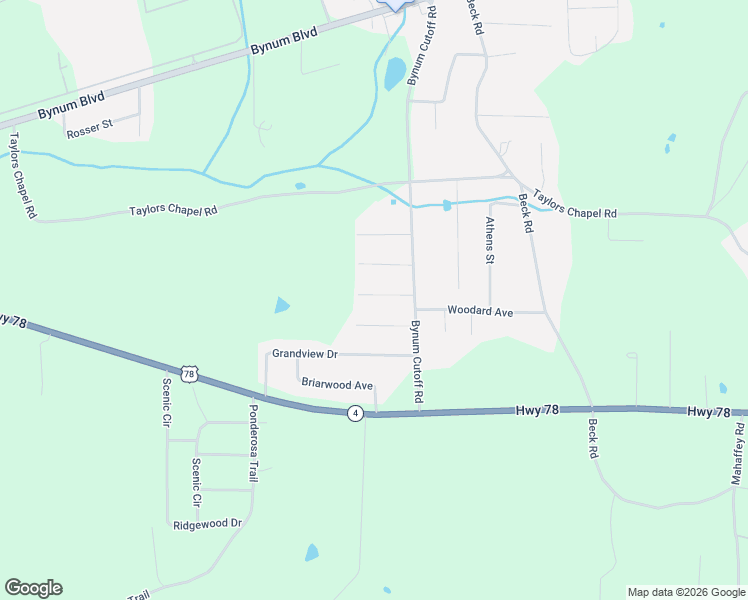 map of restaurants, bars, coffee shops, grocery stores, and more near 56 Valley View Drive in Eastaboga