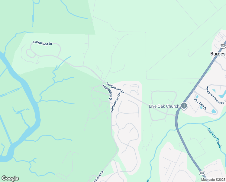 map of restaurants, bars, coffee shops, grocery stores, and more near 412 Mahogany Drive in Murrells Inlet