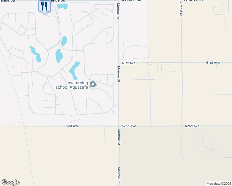 map of restaurants, bars, coffee shops, grocery stores, and more near 61466 Fire Barrel Drive in La Quinta