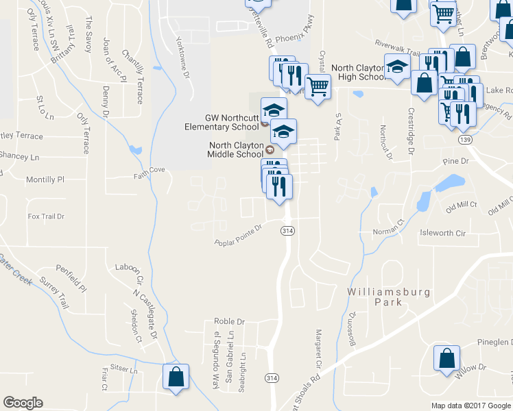 map of restaurants, bars, coffee shops, grocery stores, and more near 1678 Broad River Road in Atlanta