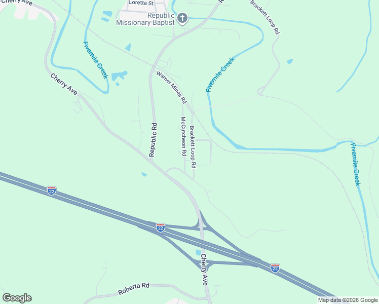 map of restaurants, bars, coffee shops, grocery stores, and more near 1958 McCutcheon Road in Birmingham