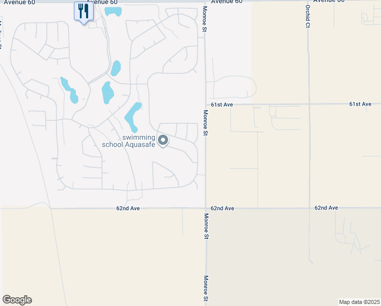 map of restaurants, bars, coffee shops, grocery stores, and more near 81930 Golden Star Way in La Quinta
