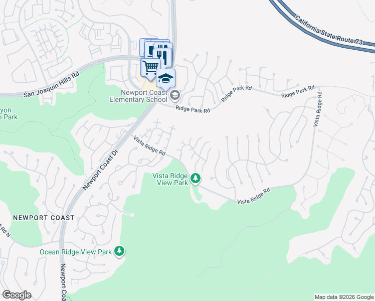 map of restaurants, bars, coffee shops, grocery stores, and more near 7 Suprema Drive in Newport Beach