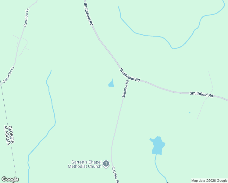 map of restaurants, bars, coffee shops, grocery stores, and more near 5050 Stateline Road in Bowdon