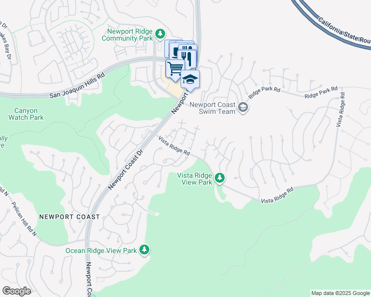 map of restaurants, bars, coffee shops, grocery stores, and more near 2 Tivoli Court in Newport Beach