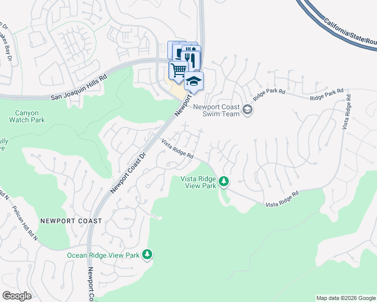 map of restaurants, bars, coffee shops, grocery stores, and more near 4 Firenze Court in Newport Beach