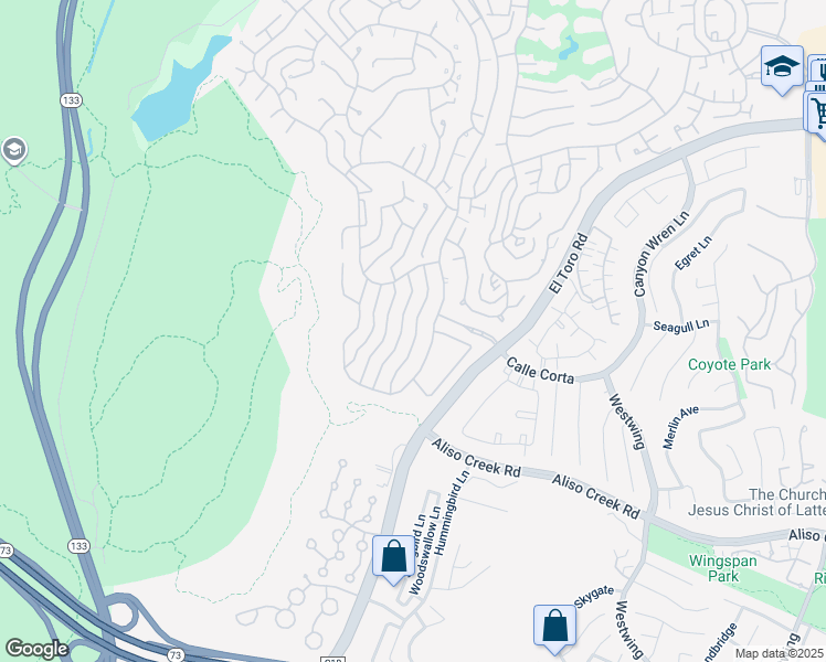 map of restaurants, bars, coffee shops, grocery stores, and more near in Laguna Woods