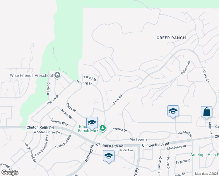 map of restaurants, bars, coffee shops, grocery stores, and more near 23656 Bellwood Court in Murrieta