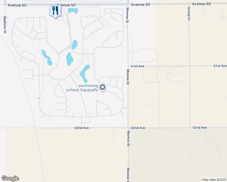 map of restaurants, bars, coffee shops, grocery stores, and more near 81880 Golden Star Way in La Quinta
