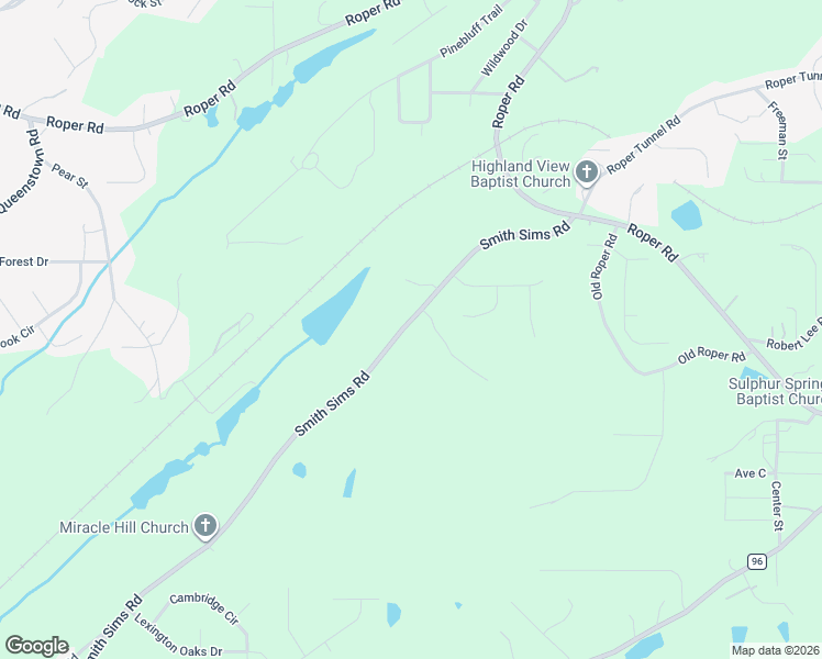 map of restaurants, bars, coffee shops, grocery stores, and more near 3391 Smith Sims Road in Trussville