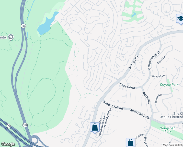 map of restaurants, bars, coffee shops, grocery stores, and more near in Laguna Woods