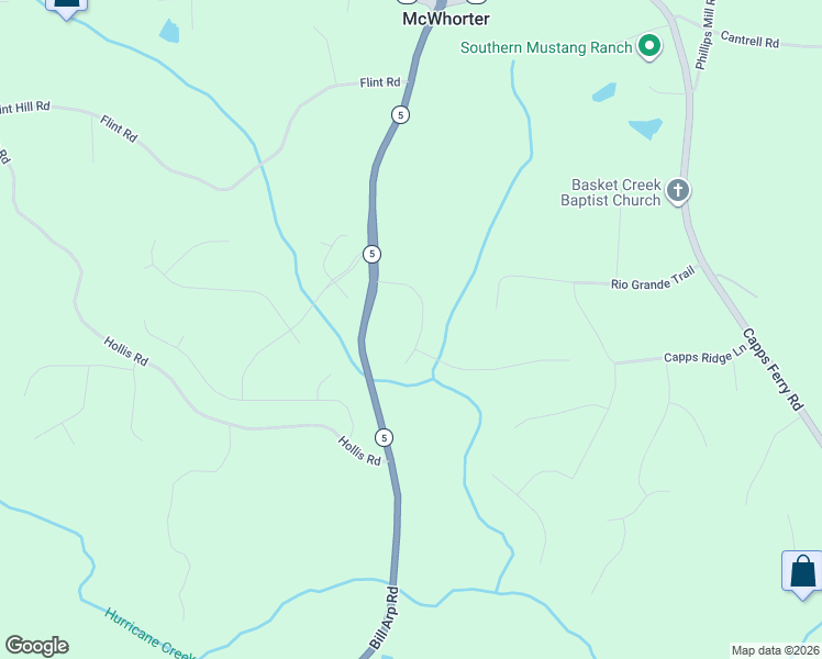 map of restaurants, bars, coffee shops, grocery stores, and more near 7461 Biltmore Lane in Douglasville