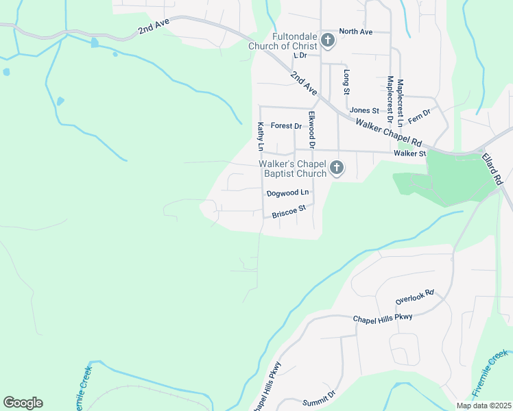 map of restaurants, bars, coffee shops, grocery stores, and more near 1513 Kathy Ln in Fultondale