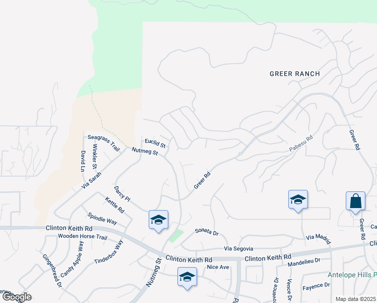 map of restaurants, bars, coffee shops, grocery stores, and more near 35793 Abelia Street in Murrieta