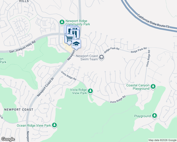 map of restaurants, bars, coffee shops, grocery stores, and more near 3 Valore Drive in Newport Beach