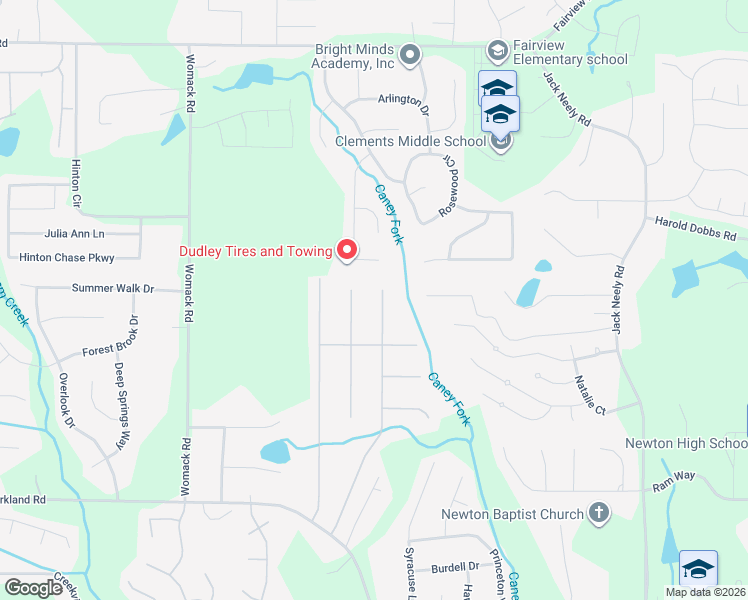 map of restaurants, bars, coffee shops, grocery stores, and more near 295 Avonlea Drive in Covington