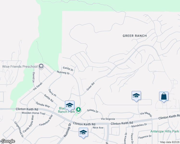 map of restaurants, bars, coffee shops, grocery stores, and more near 35809 Abelia Street in Murrieta
