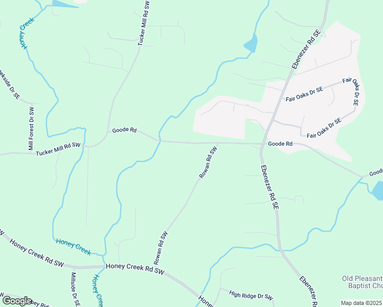 map of restaurants, bars, coffee shops, grocery stores, and more near 2006 Goode Road in Conyers