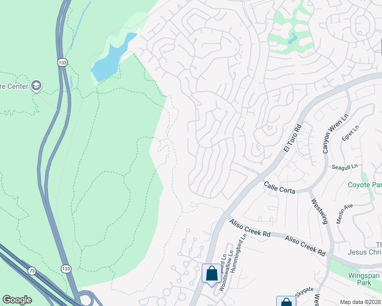 map of restaurants, bars, coffee shops, grocery stores, and more near 5596 Vista Del Mando South in Laguna Woods