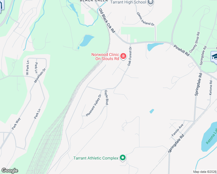 map of restaurants, bars, coffee shops, grocery stores, and more near 301 Pleasant Valley Drive in Birmingham