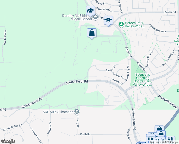 map of restaurants, bars, coffee shops, grocery stores, and more near 30044 Trois Valley Street in Murrieta