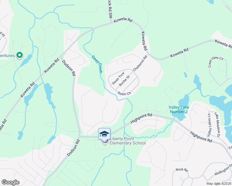 map of restaurants, bars, coffee shops, grocery stores, and more near 4064 Robin Circle in College Park