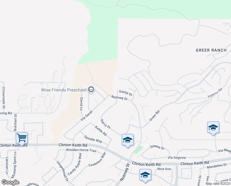 map of restaurants, bars, coffee shops, grocery stores, and more near 35739 Darcy Place in Murrieta