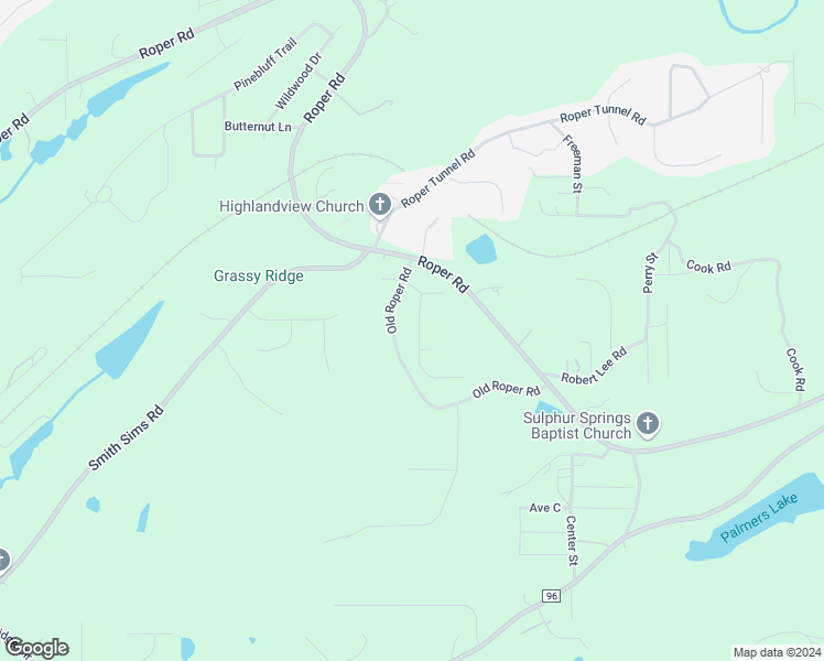 map of restaurants, bars, coffee shops, grocery stores, and more near 3050 Weatherford Drive in Trussville