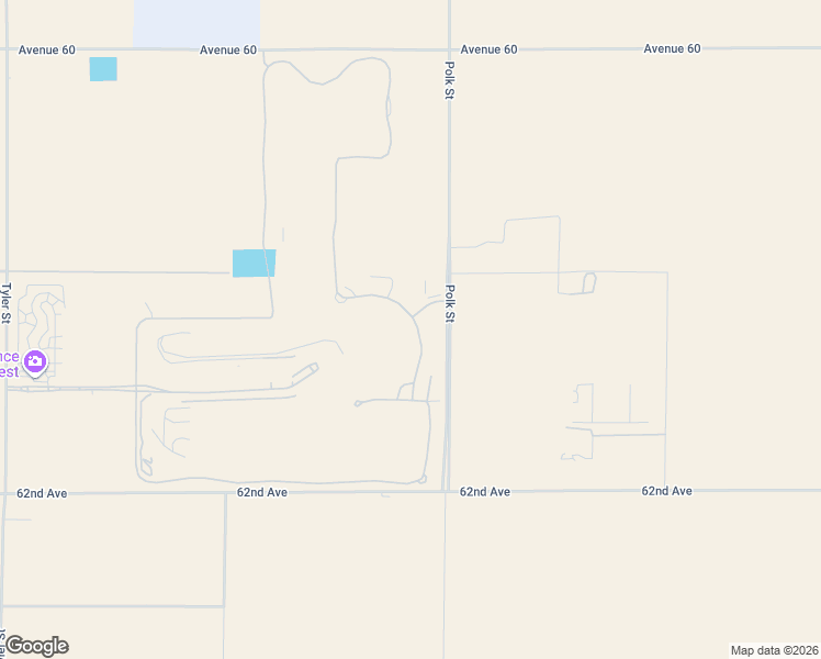 map of restaurants, bars, coffee shops, grocery stores, and more near 61461 Goodwood Drive in Thermal
