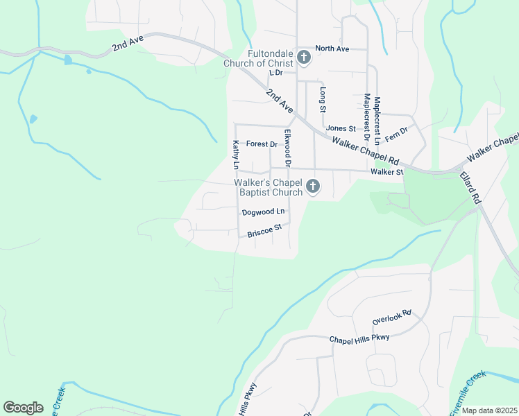map of restaurants, bars, coffee shops, grocery stores, and more near 3019 Dogwood Lane in Fultondale