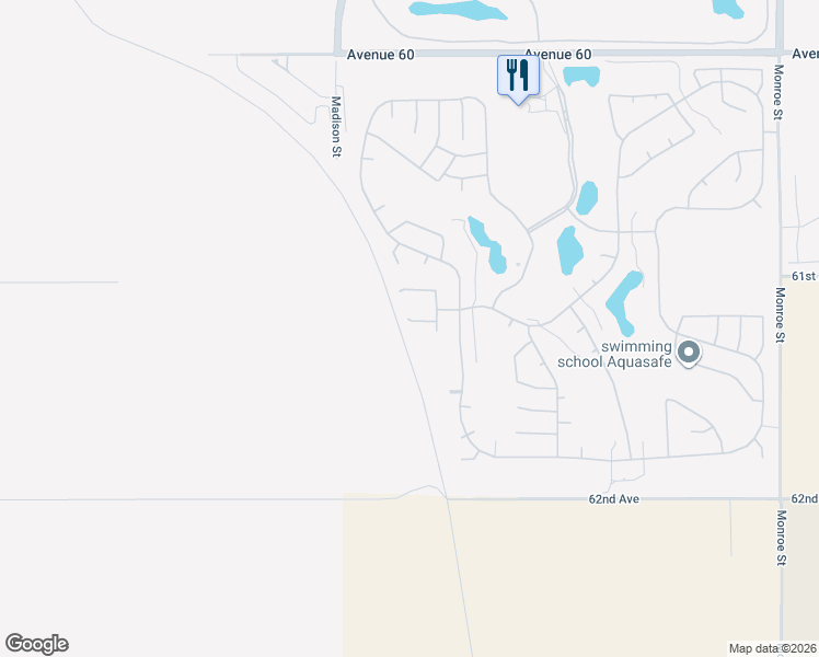 map of restaurants, bars, coffee shops, grocery stores, and more near 81159 Caspian Court in La Quinta