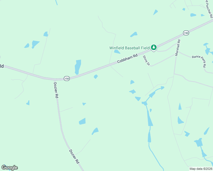 map of restaurants, bars, coffee shops, grocery stores, and more near 6382 Cobbham Road in Appling