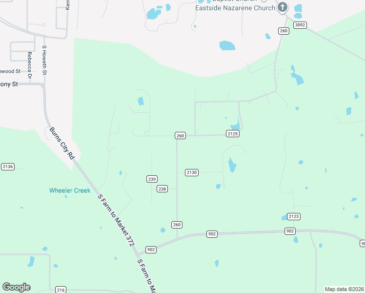 map of restaurants, bars, coffee shops, grocery stores, and more near 476 County Road 260 in Gainesville