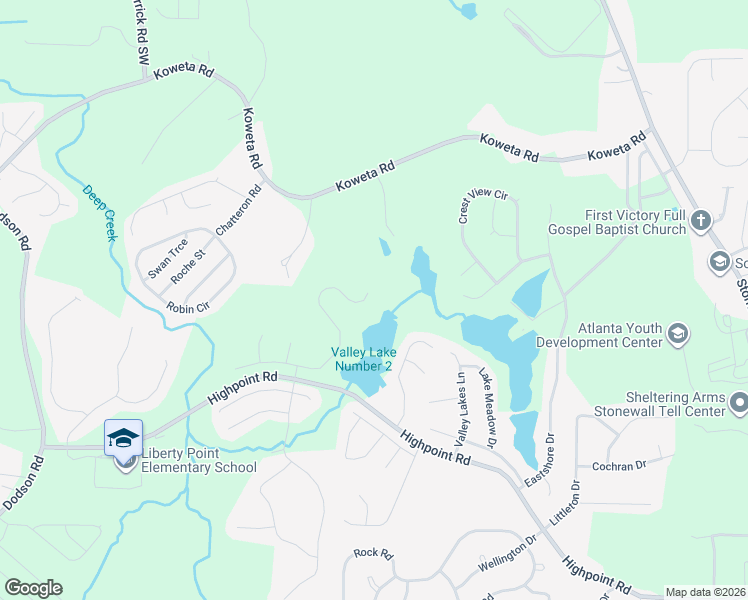 map of restaurants, bars, coffee shops, grocery stores, and more near 9430 Lakeview Road in Union City