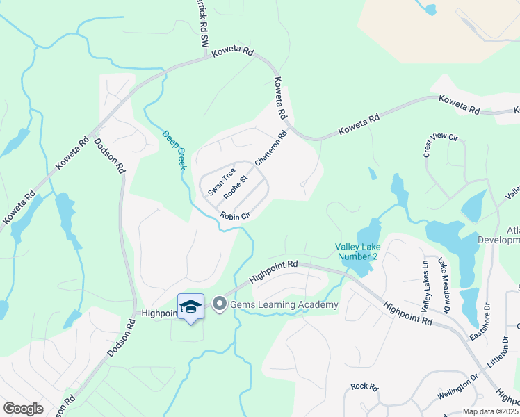 map of restaurants, bars, coffee shops, grocery stores, and more near 4032 Robin Circle in College Park