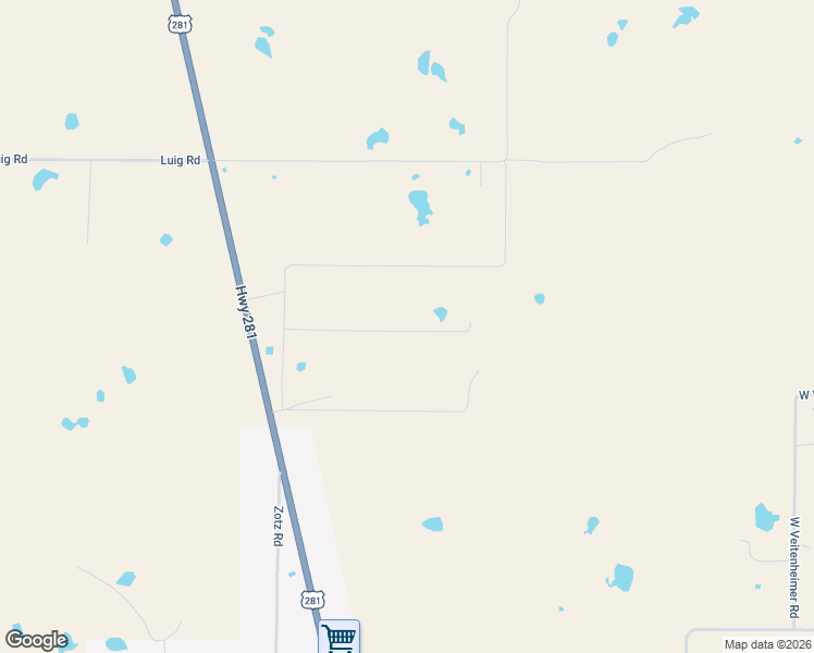 map of restaurants, bars, coffee shops, grocery stores, and more near Goedtken Road in Windthorst