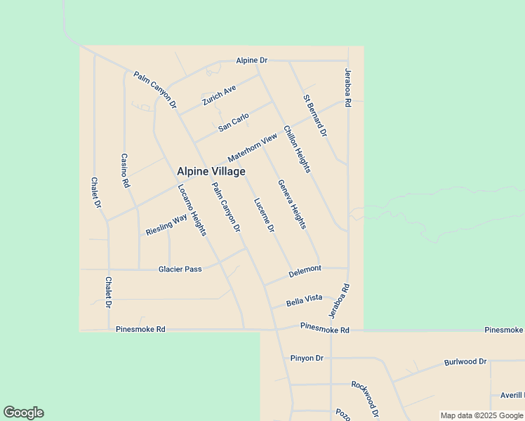 map of restaurants, bars, coffee shops, grocery stores, and more near Lucerne Drive in Riverside County