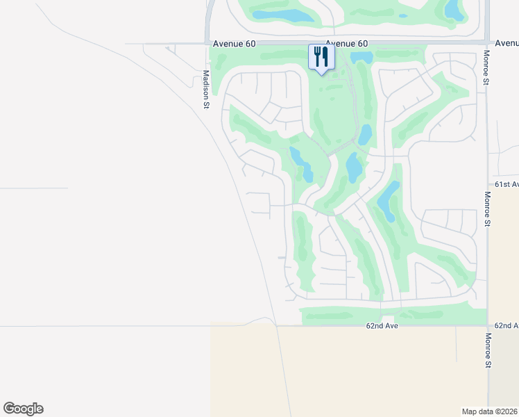 map of restaurants, bars, coffee shops, grocery stores, and more near 81212 Caspian Court in La Quinta