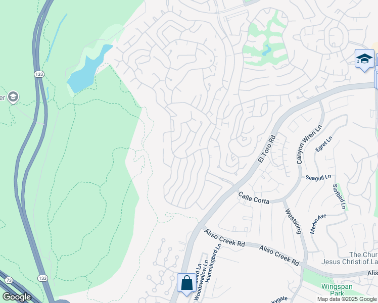 map of restaurants, bars, coffee shops, grocery stores, and more near 3518 Bahia Blanca West in Laguna Woods