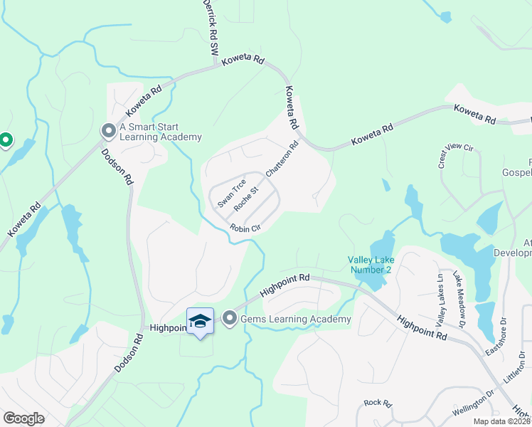 map of restaurants, bars, coffee shops, grocery stores, and more near 4031 Robin Circle in College Park