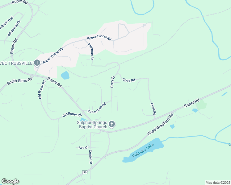 map of restaurants, bars, coffee shops, grocery stores, and more near 3234 Robert Lee Road in Trussville