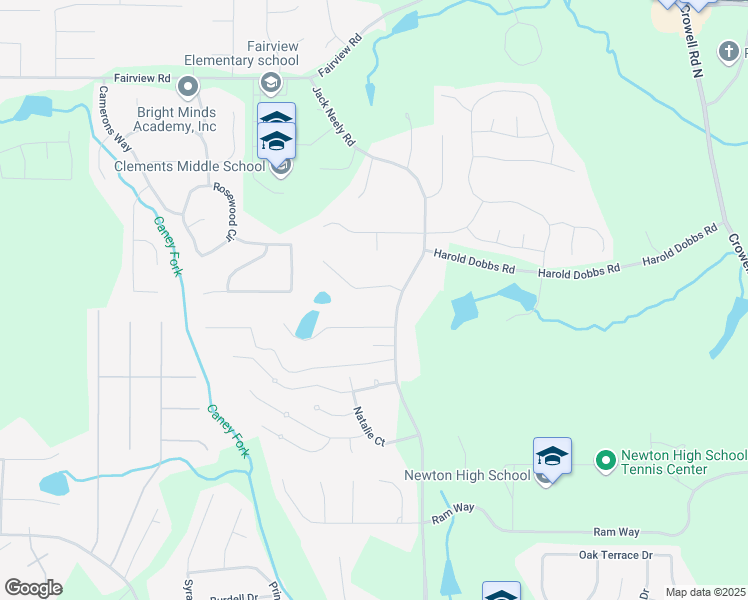 map of restaurants, bars, coffee shops, grocery stores, and more near 35 Windsong Drive in Covington