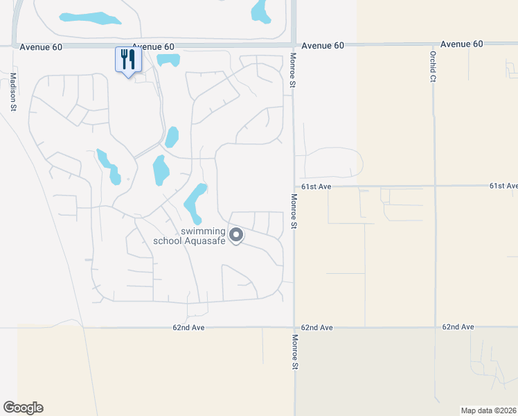 map of restaurants, bars, coffee shops, grocery stores, and more near 81880 Eagle Claw Drive in La Quinta